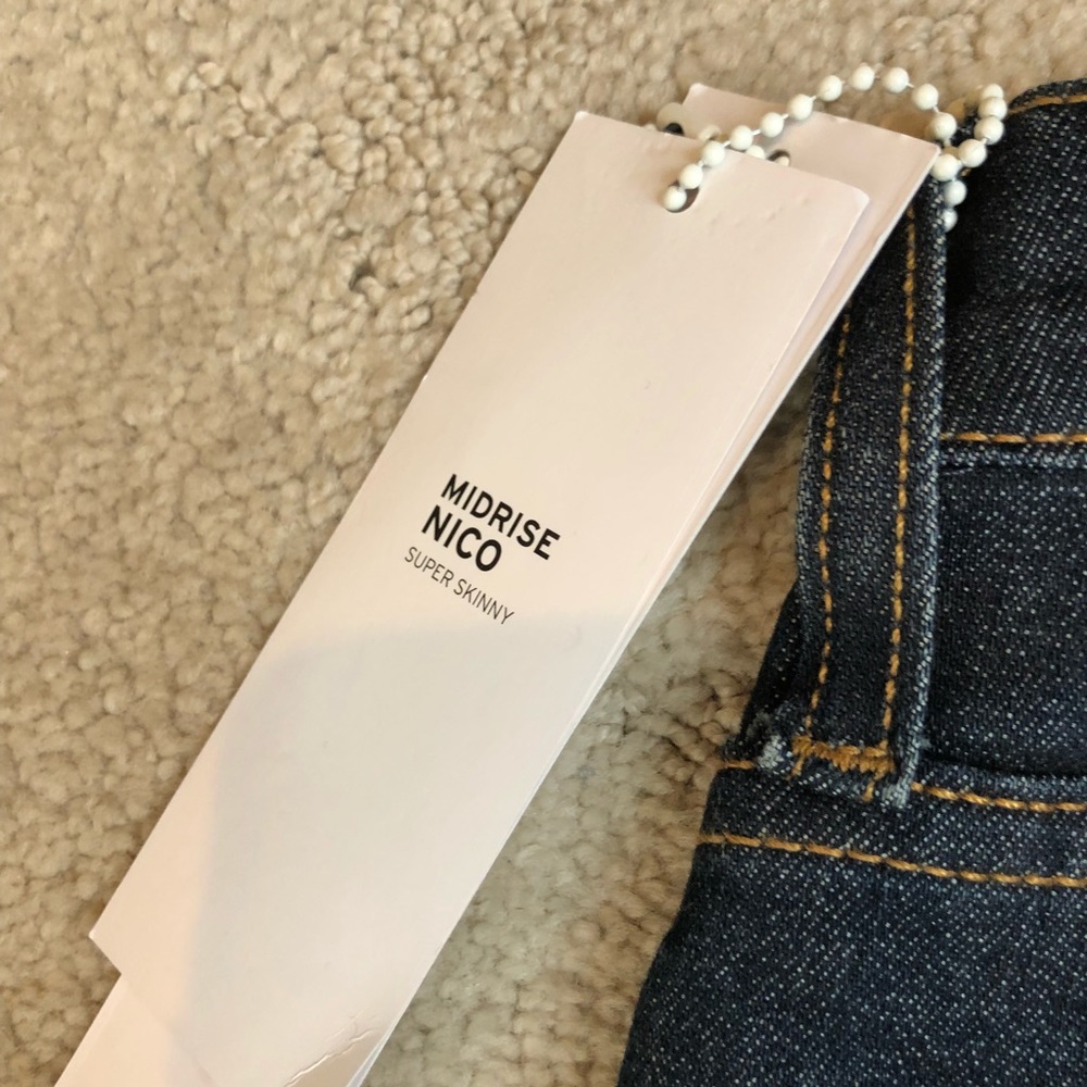 Hudson jeans dark blue nico super skinny NWT